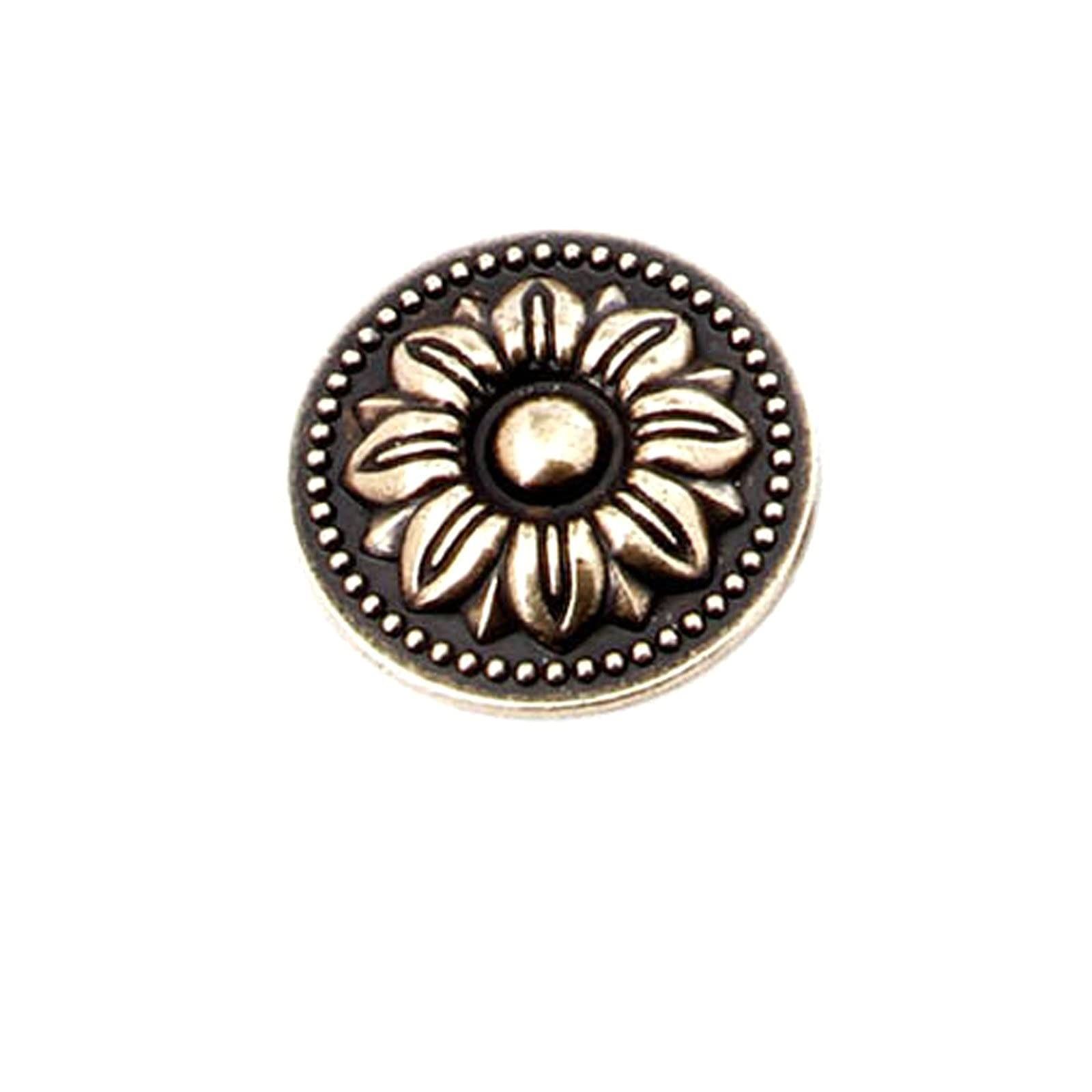 Antique Bronze Floral Drawer Knob Dresser Pull Cabinet Knob Kitchen Door Knob