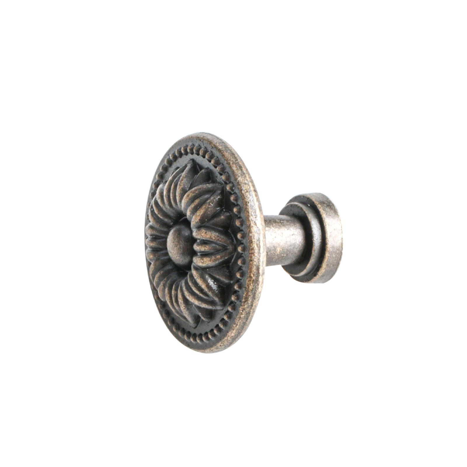 Antique Bronze Floral Drawer Knob Dresser Pull Cabinet Knob Kitchen Door Knob view 3