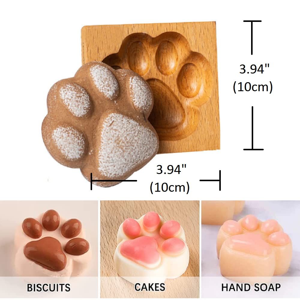 Wooden Cookie Molds, Carved Wooden Biscuit Mold Baking Cookie Mold Wooden view 3