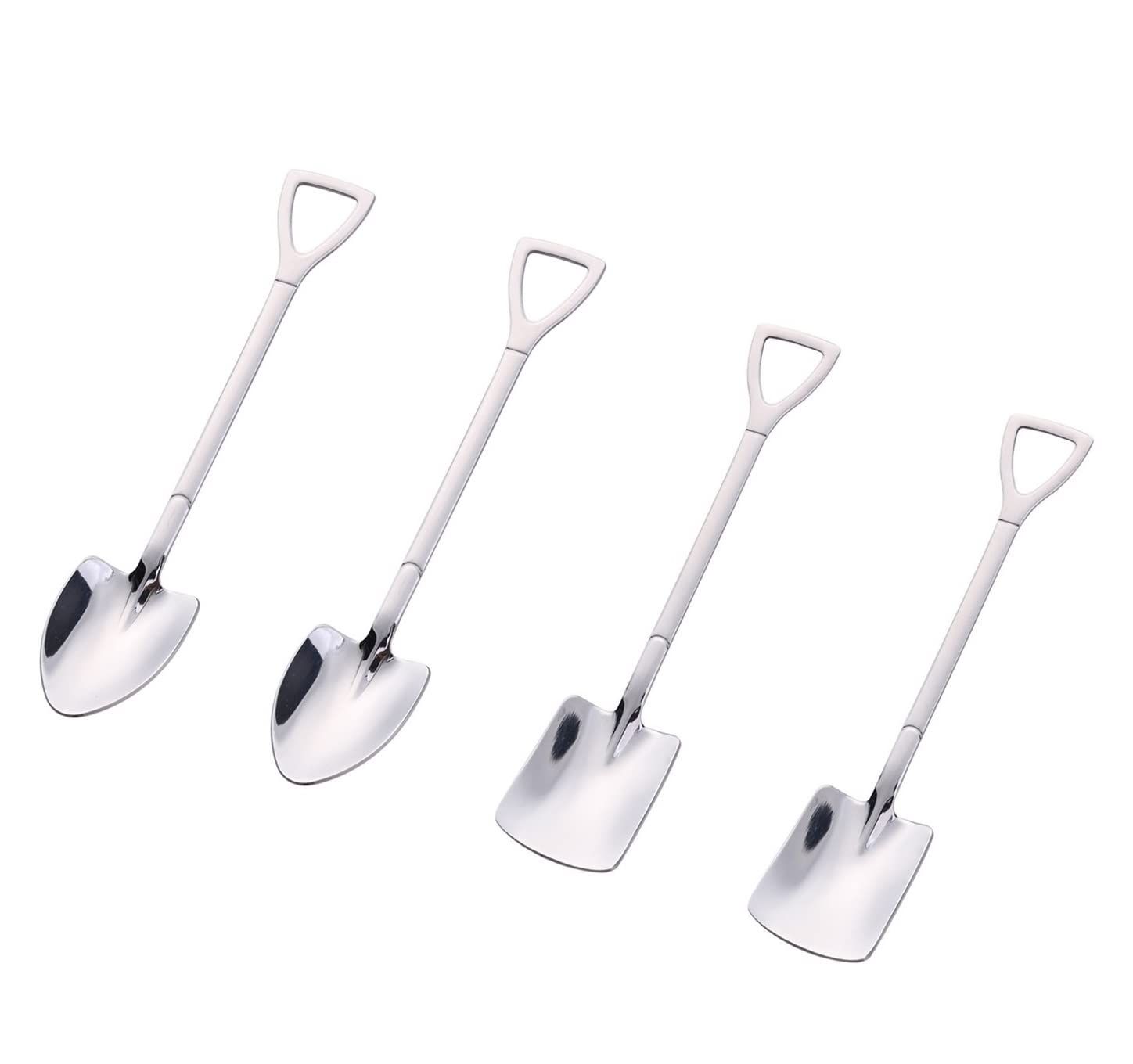 4 PCS Creative Shovel Shaped Spoon