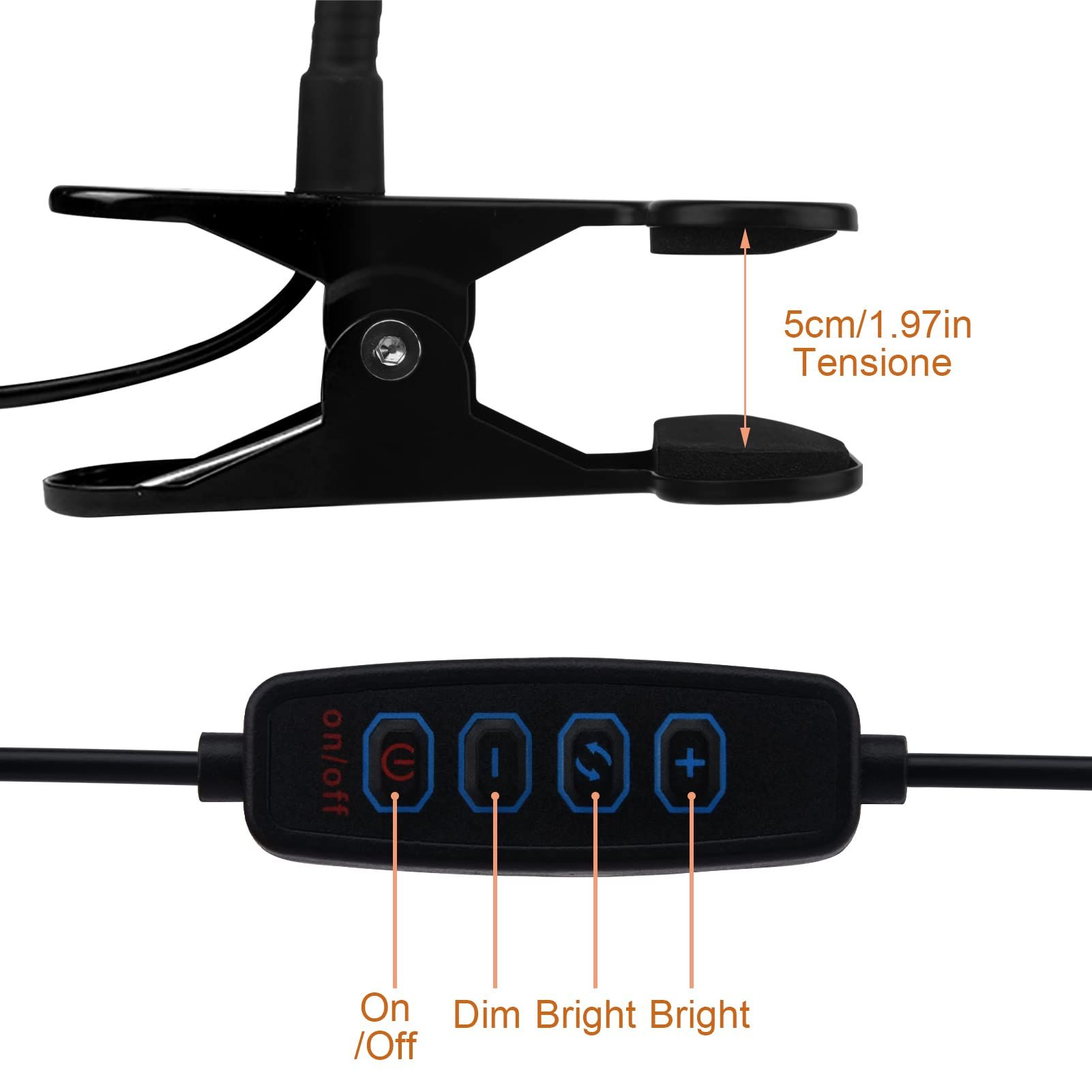 LED Clip On Light Reading Light view 3