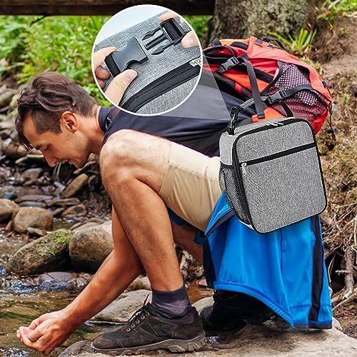 Insulated Lunch Bag, Leakproof Portable Lunch Box for Women Men Boys Girls view 5