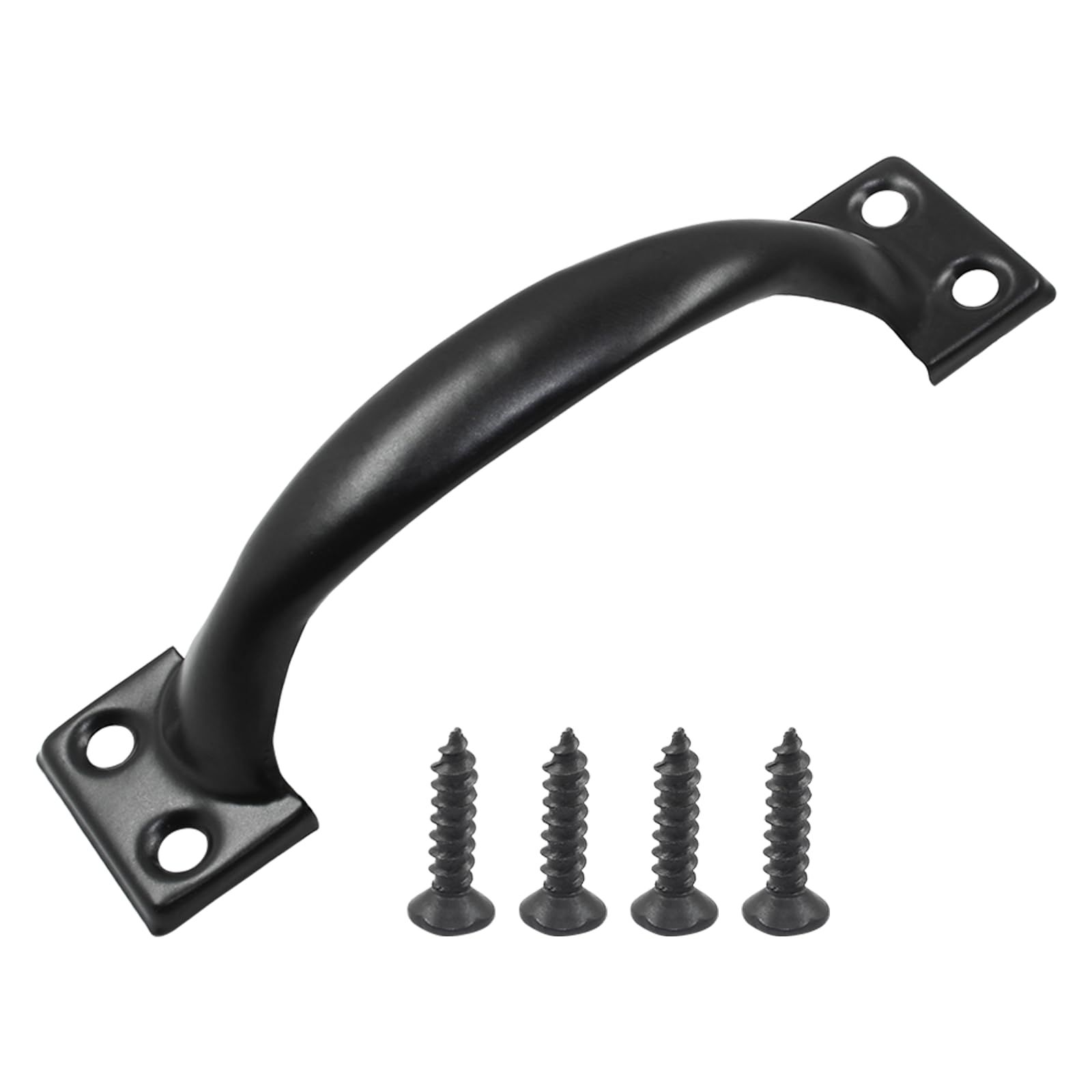 4 Pcs Black Pull Handles