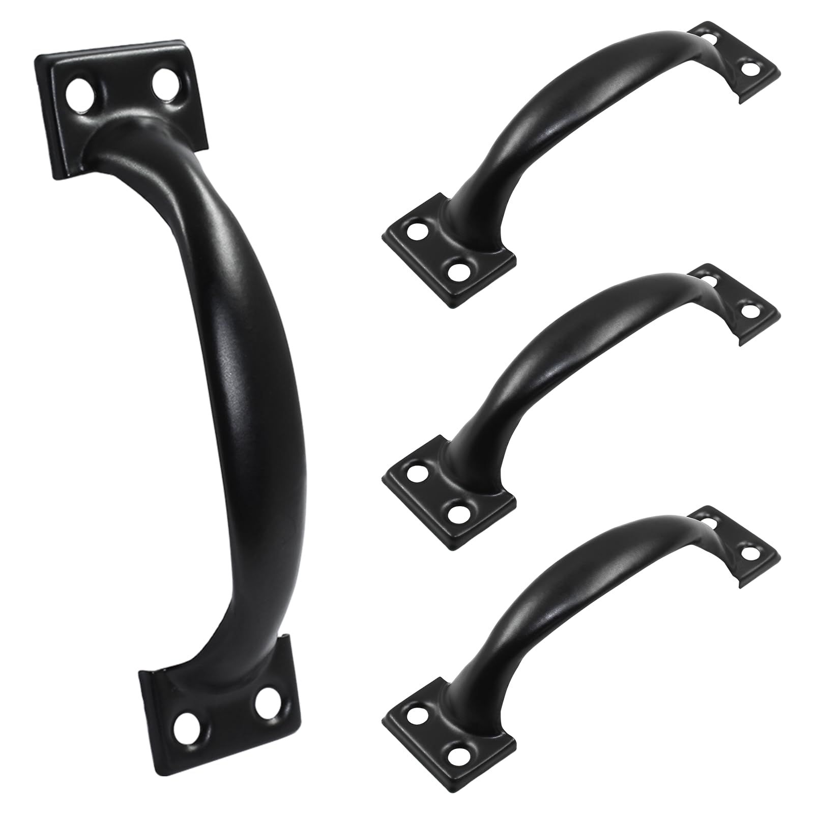 4 Pcs Black Pull Handles view 4