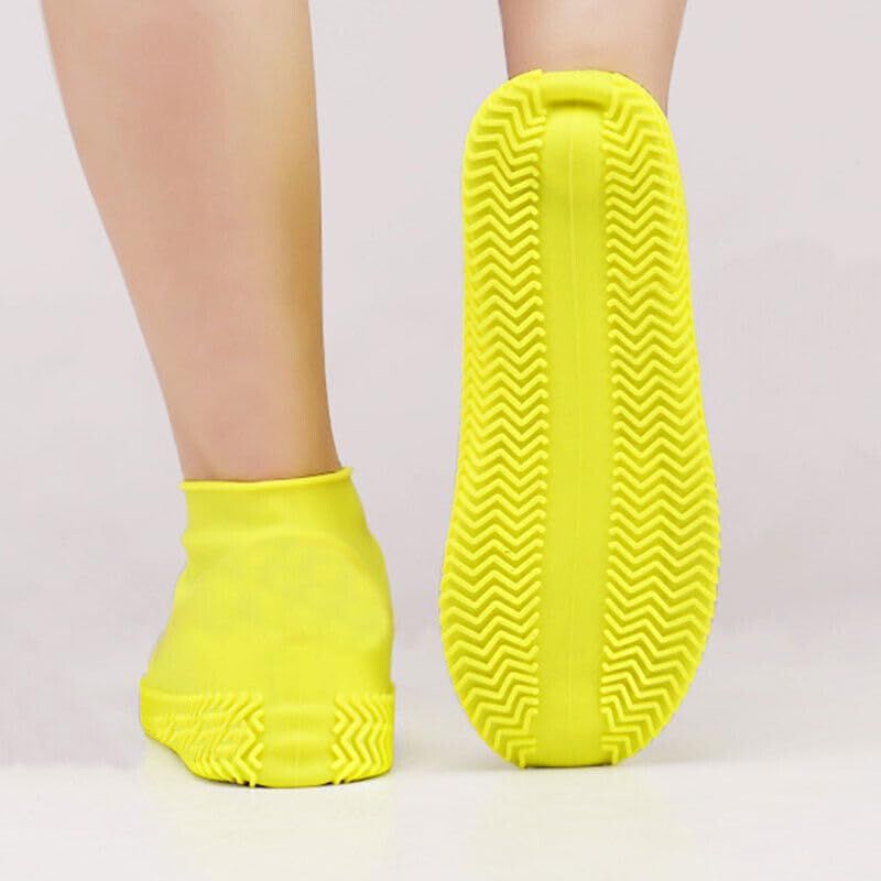 Waterproof shoe cover, silicone, reusable, wear-resistant, anti slip, foldable view 2