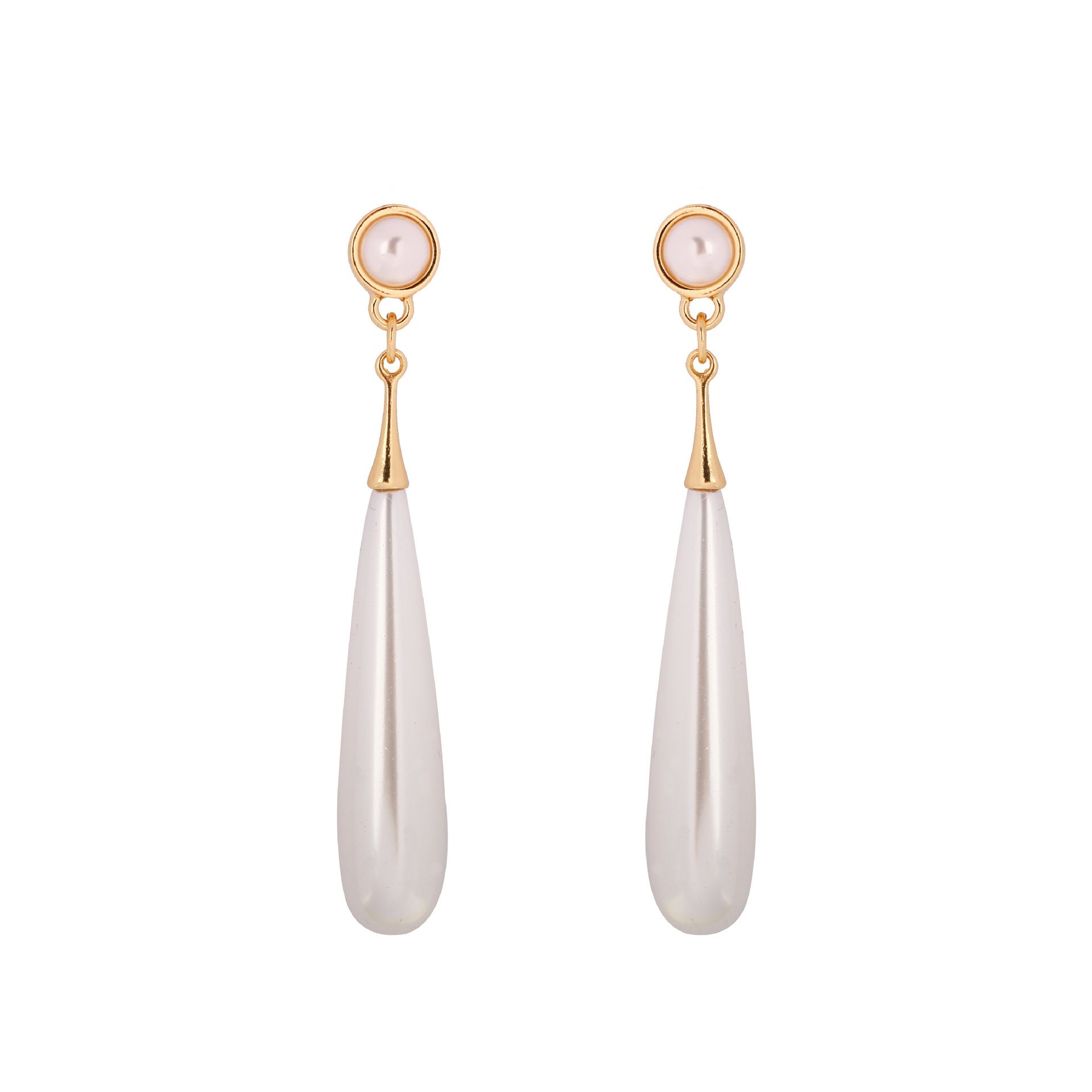 Pearl Drop Earrings for Women Handpicked White Pearl Dangle Earrings Everyday