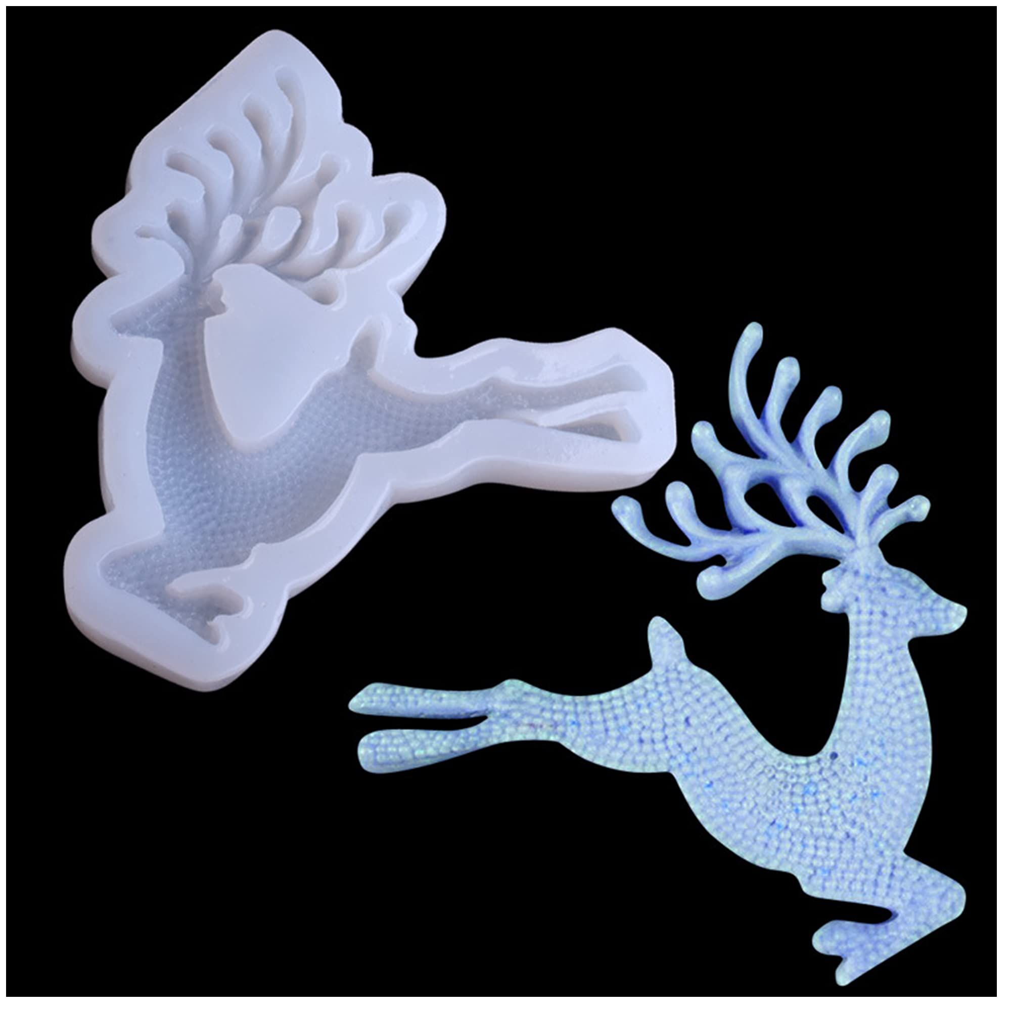 Christmas candy mold, reindeer candy candle mold, Christmas chocolate view 2