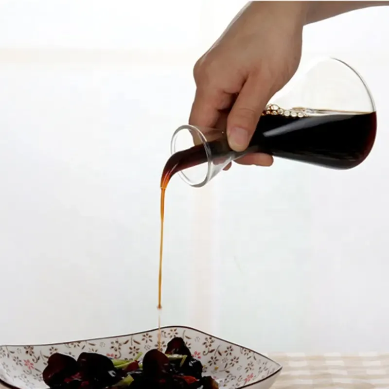 Oil bottle glass without dropper mouth - olive oil glass dispenser view 3