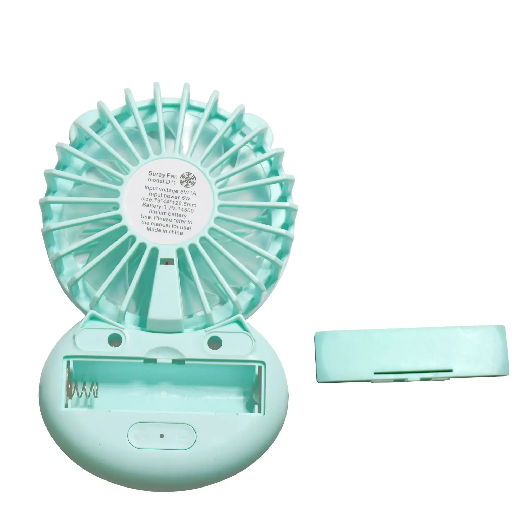 New Mini Clip Light Small Fan Portable Handheld Folding Neck Student Dormitory view 4