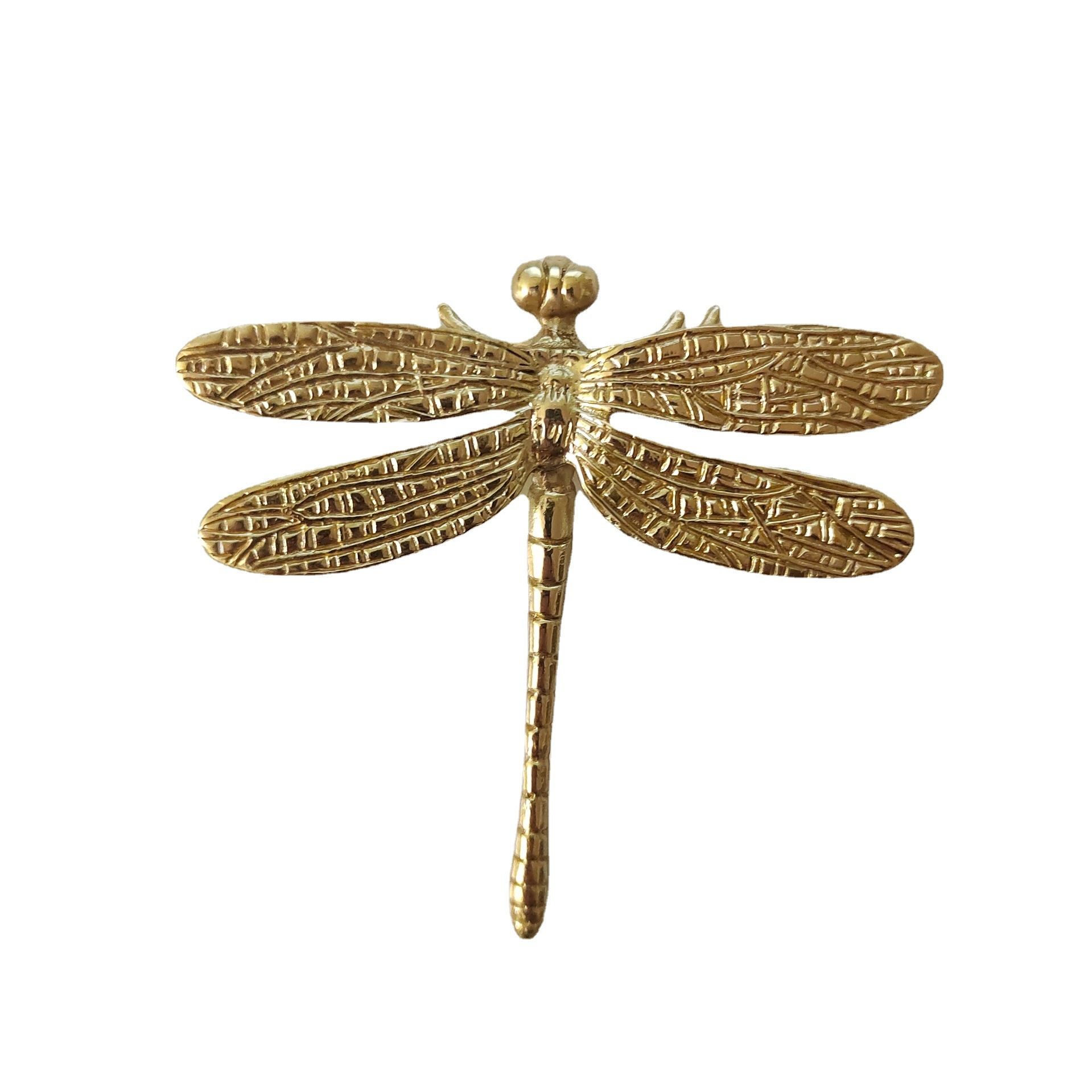 Cabinet handle 1 dragonfly handle copper drawer handle metal decoration