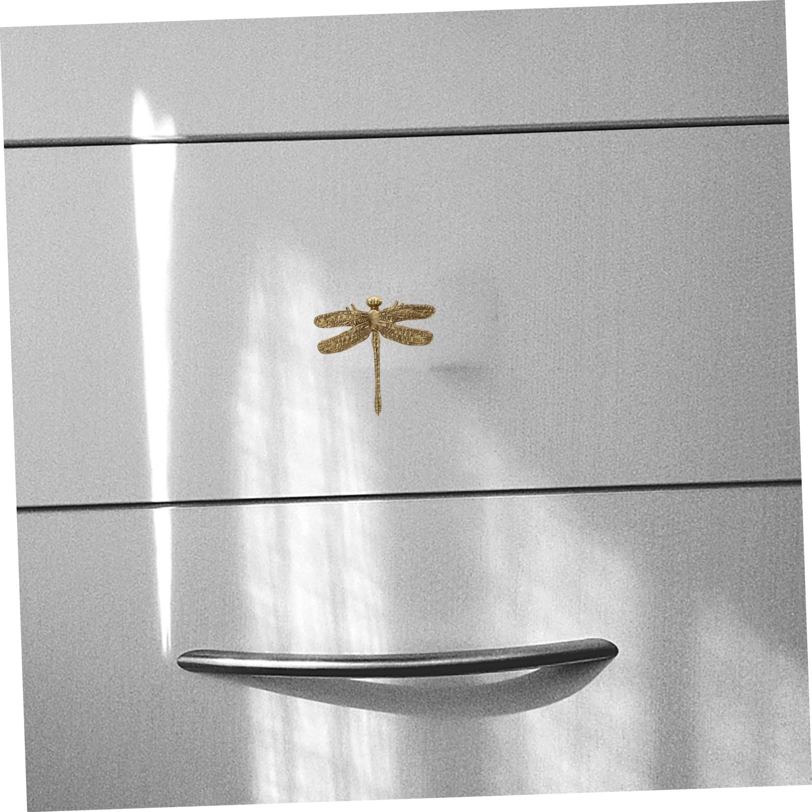 Cabinet handle 1 dragonfly handle copper drawer handle metal decoration view 3