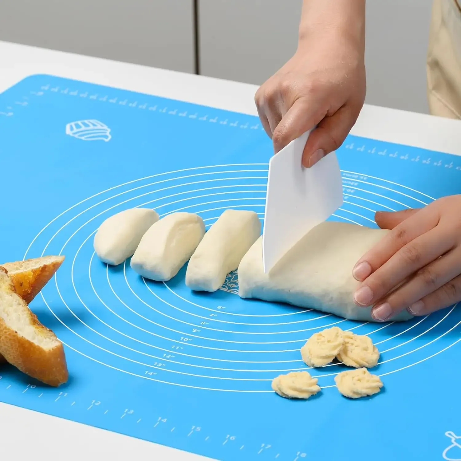 Silicone pastry pad super thick non stick baking pad non stick rolling dough view 2