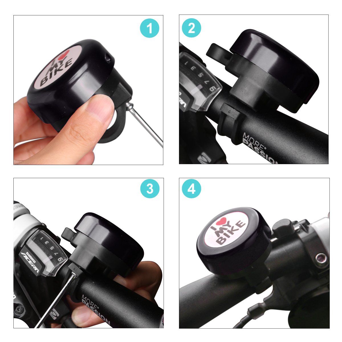 Bike Bell Bicycle Bell for Girls Bike Horn Cute Bike Ring Bell Clear Sound view 2