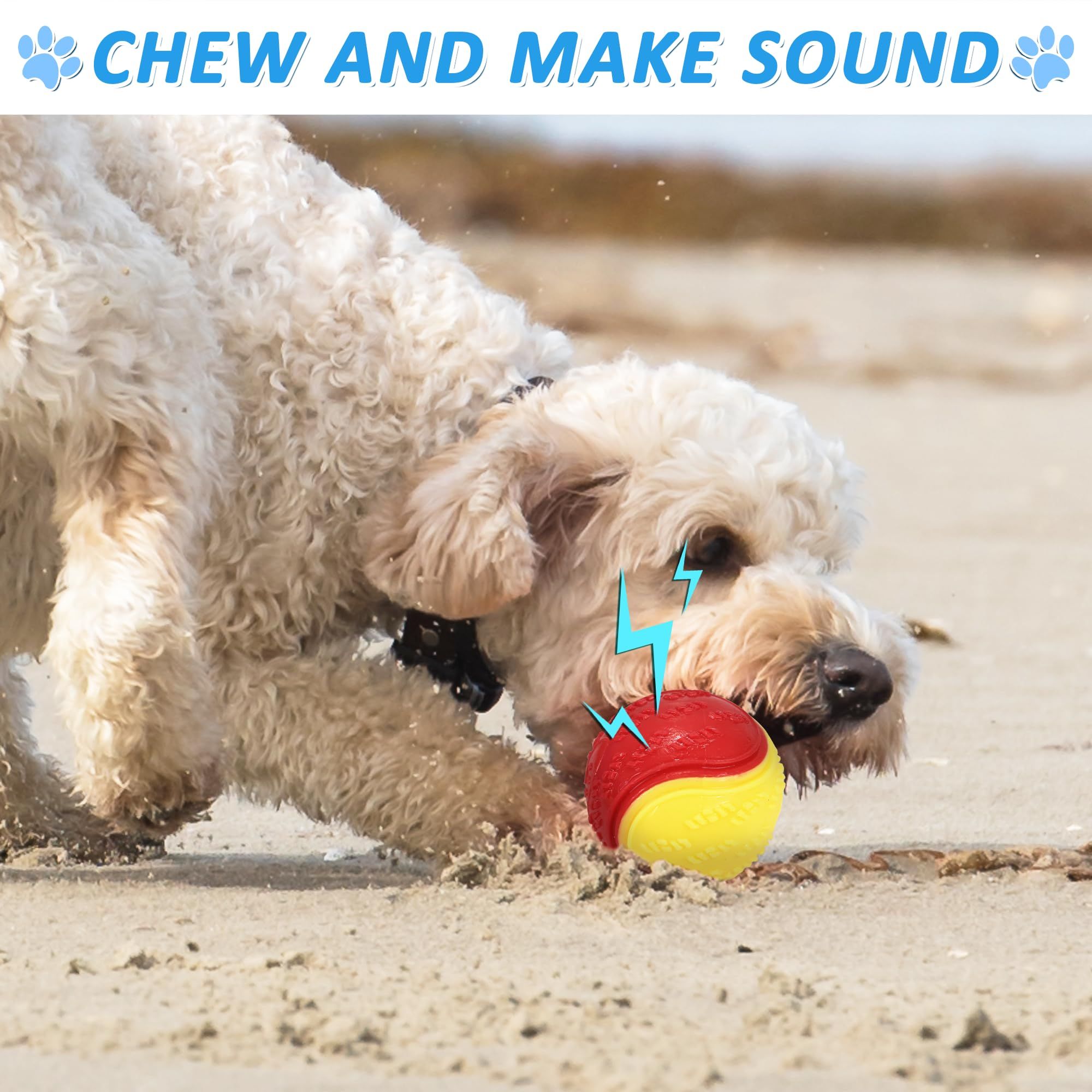 Color random Dog Toys Balls for Training view 2