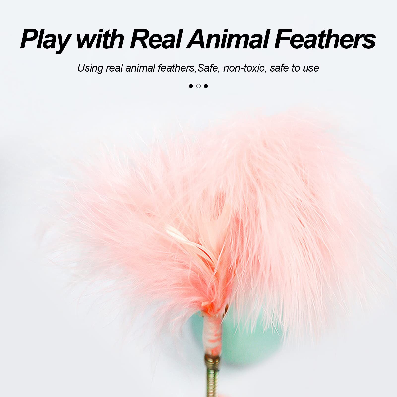 Cat Feather Toy Cat Toy Ball 360° Tumbler view 2