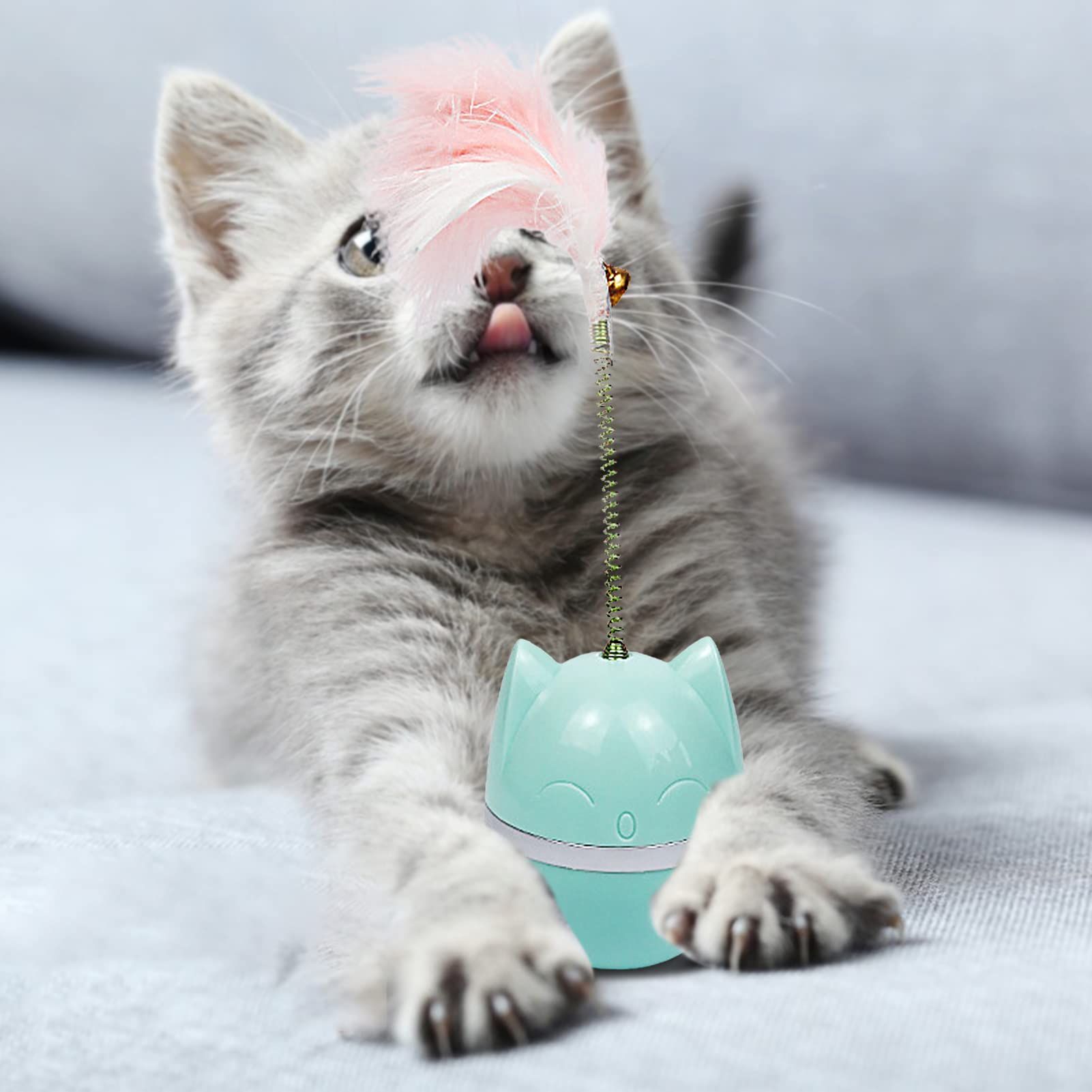 Cat Feather Toy Cat Toy Ball 360° Tumbler view 5