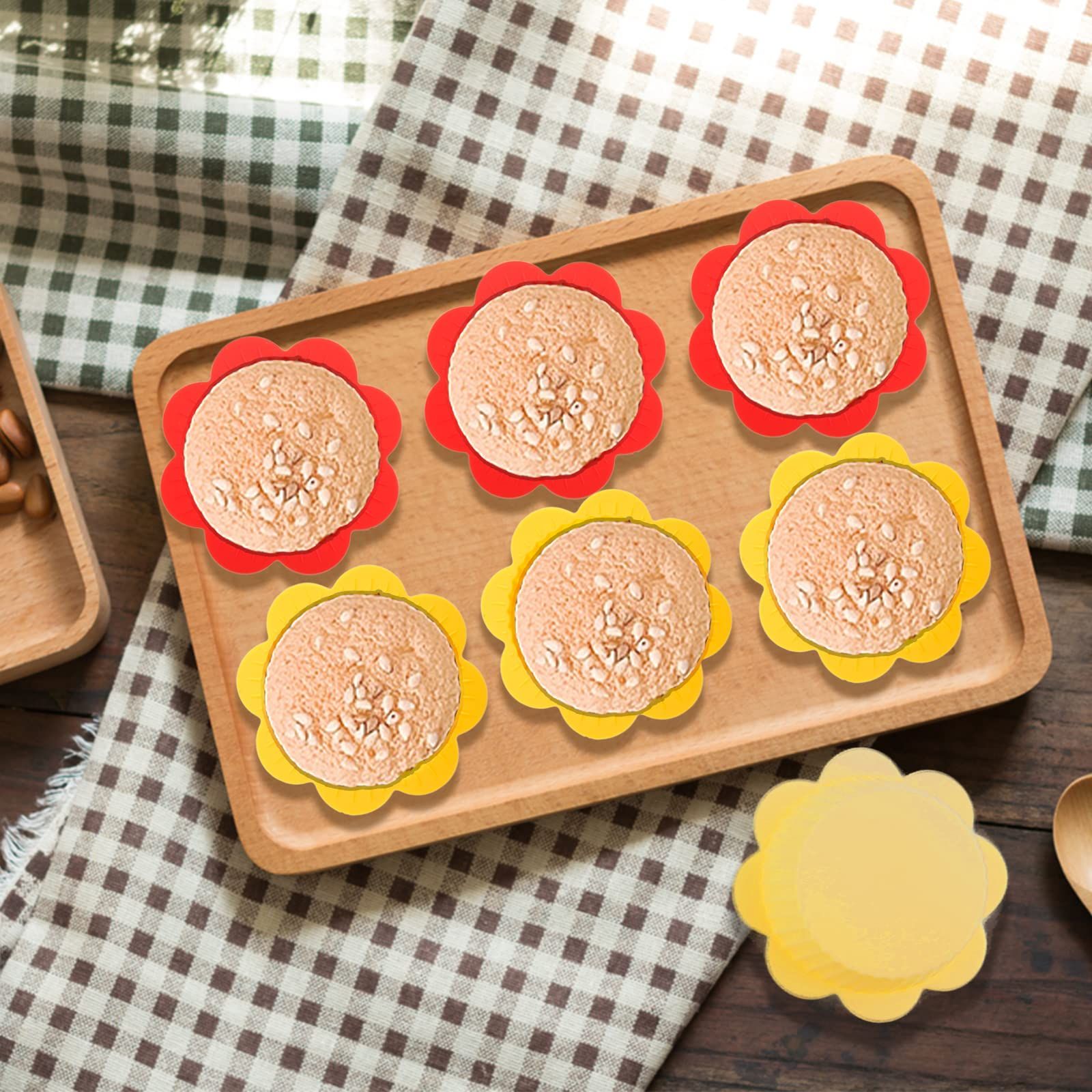 6 Pcs Silicone Muffin Liners view 5