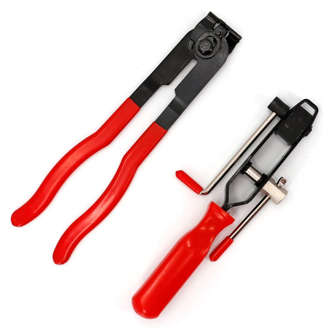 2pcs Joint Clamp Set, Metal Ear Type Boot Banding Pliers Tool for Automobile