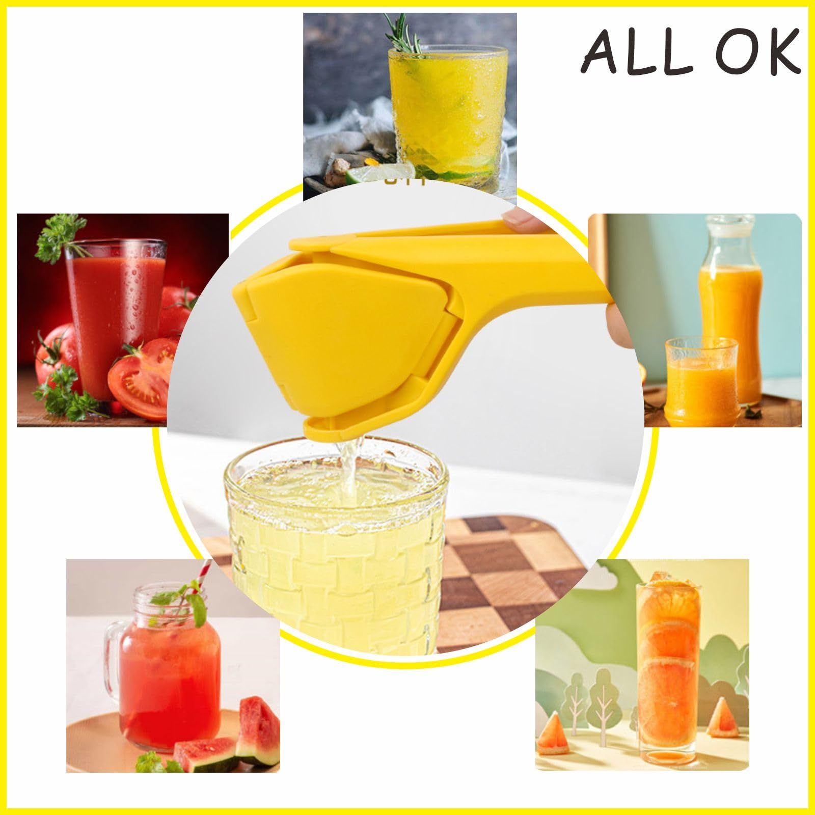 Original Ergonomic Manual Fold-Flat Space-Saving Citrus Juicer Squeezer view 3