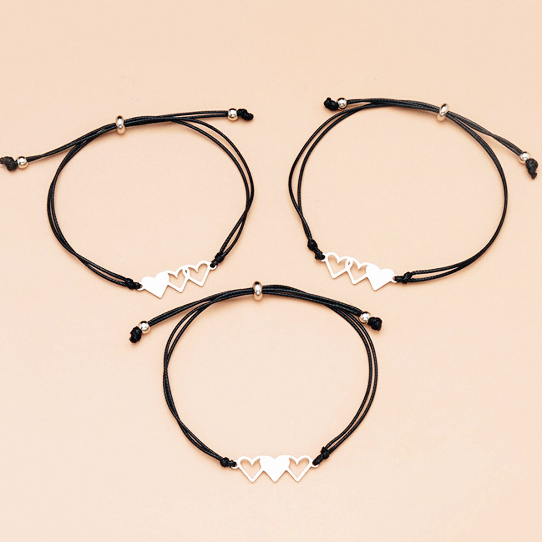 2 Pcs Best Friend Bracelets Matching Heart Bracelet Best Friend Friendship view 3