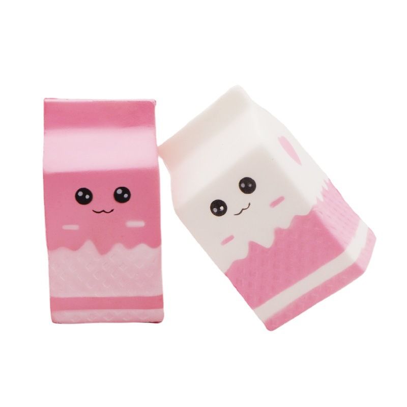 Squishies Milk Bag Carton Slow Rising Scented Squishies Charms Decompress Toy view 2