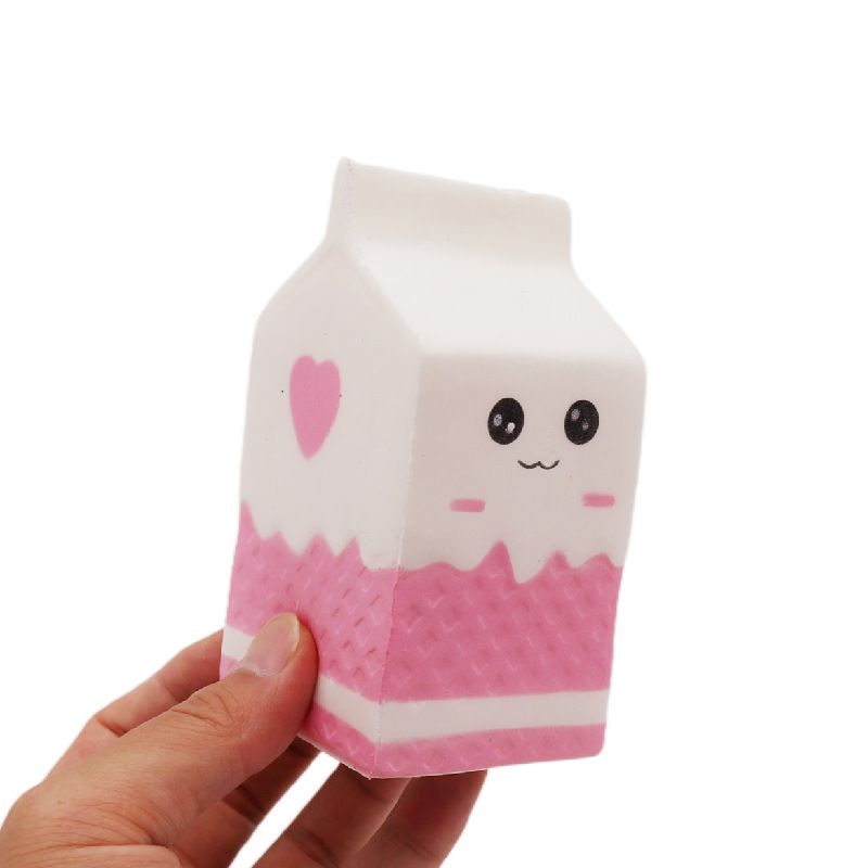 Squishies Milk Bag Carton Slow Rising Scented Squishies Charms Decompress Toy view 3