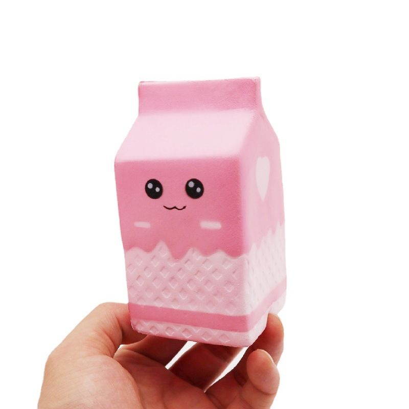Squishies Milk Bag Carton Slow Rising Scented Squishies Charms Decompress Toy view 4