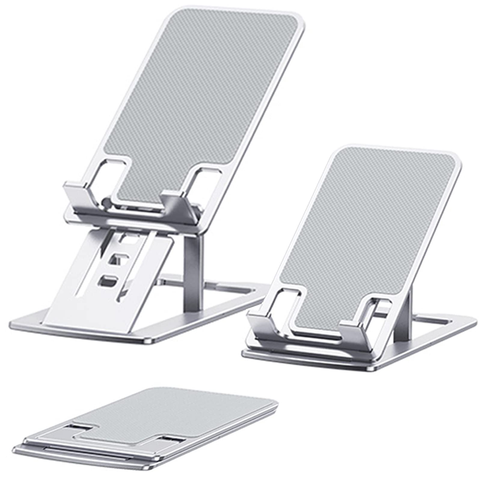 Foldable Portable Cell Phone Holder Stand Adjustable Angle & Height Compatible