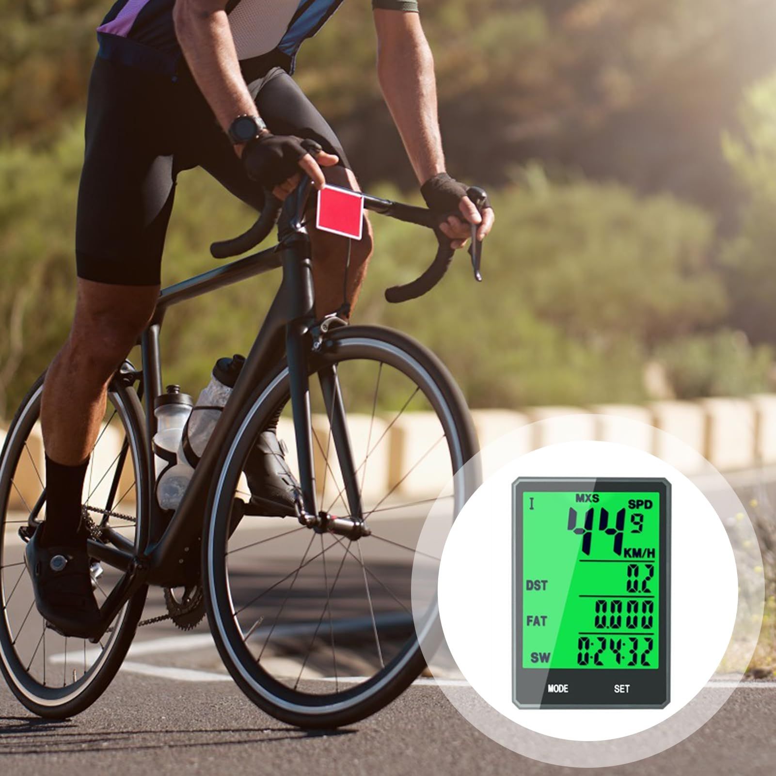 Bike Computer Functions Touch Bike Speedometer Odometer Waterproof Bicycle view 4