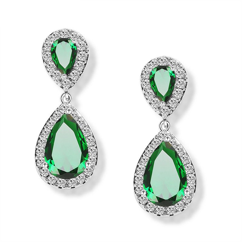 Wedding Earrings For Brides Bridal Earrings For Wedding Bridesmaid Earrings view 3