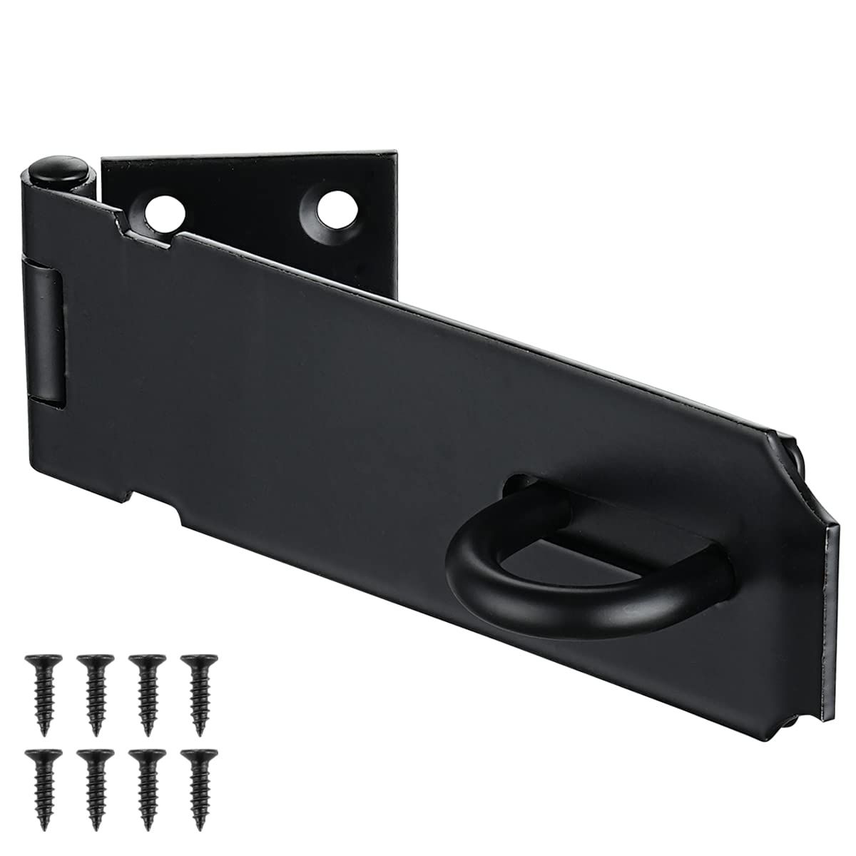 Heavy Duty Door Hasp Latch 5" Extra Thick Steel Safety Gate Door Lock Padlock