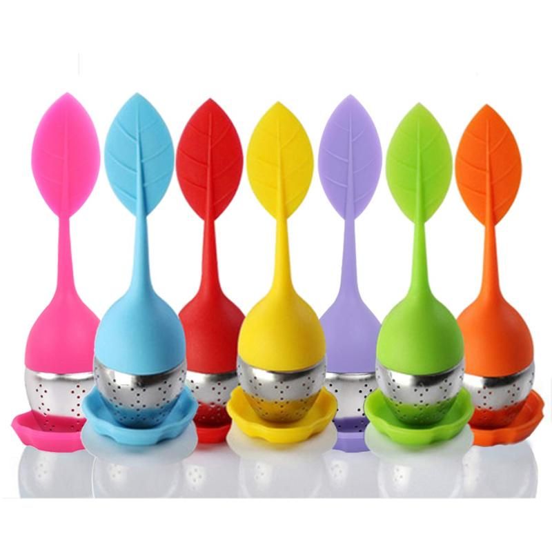 Set of 7 Silicone Handle Stainless Steel Strainer Drip Tray Included - Loose