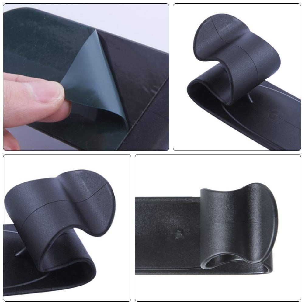 Car Trunk Umbrella Hook Holder Hanger Self-adhesive Car Headrest Hook view 2