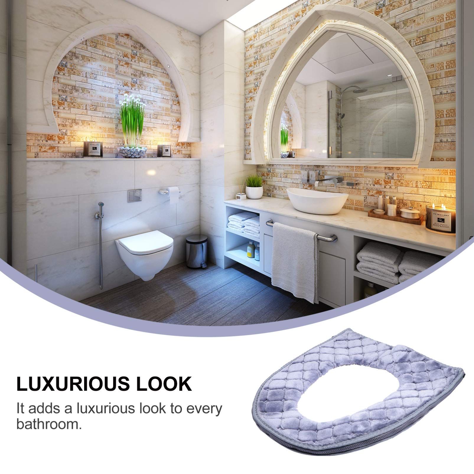 Toilet Seat Cover for Bathroom view 5