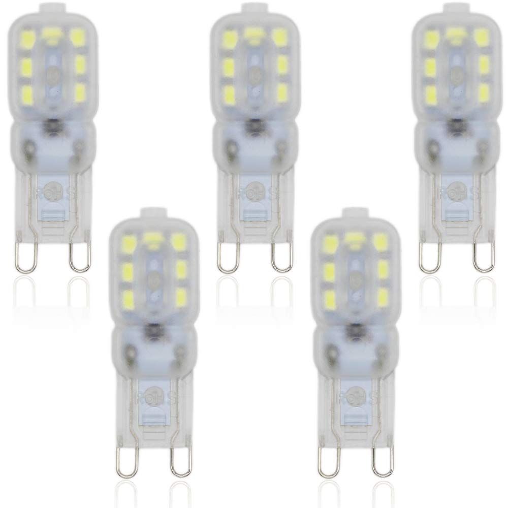 5pcs G9 14-SMD 2835 LED Light Bulb Lamps 2.5 Watt 110V Non-dimmable Equivalent