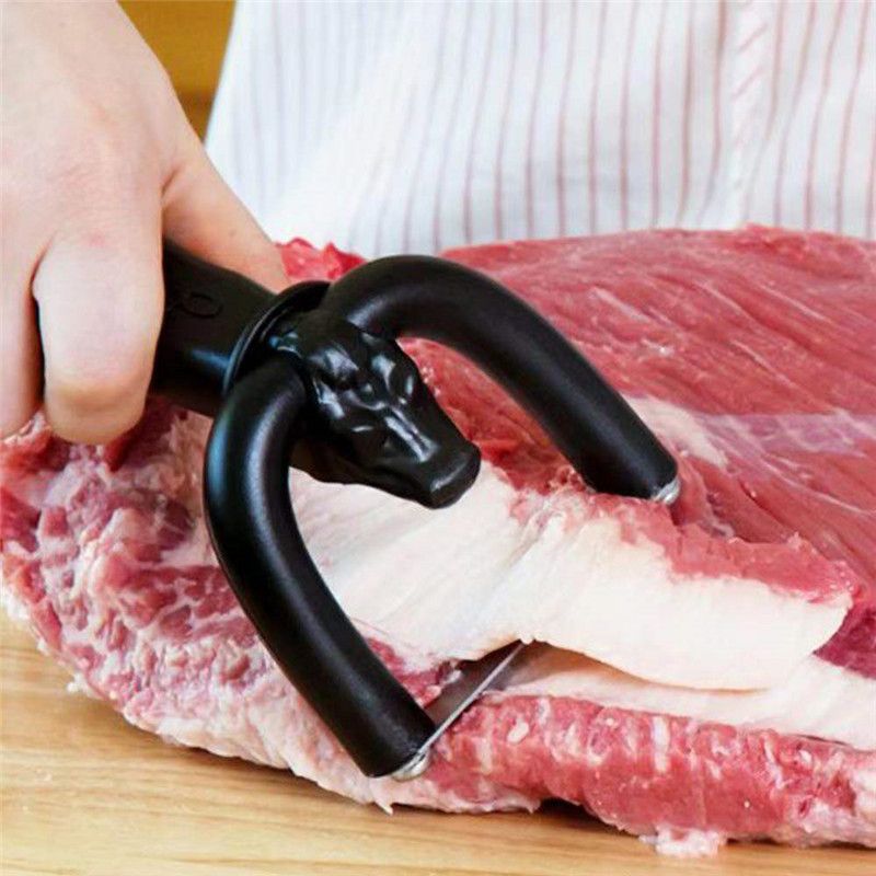 Meat Fat Trimmer - Beef Pork Handheld Slicer Clean Beef Slicer Fat Cuisine view 5