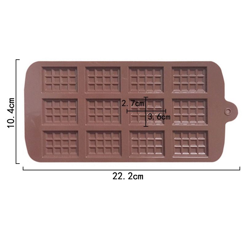 Waffle Chocolate Moulds Silicone Candy Molds view 2