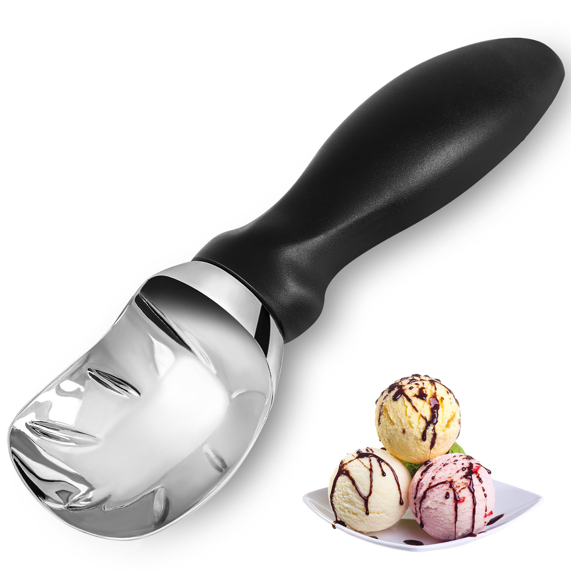Ice Cream Scoop with Comfortable Grip Handle