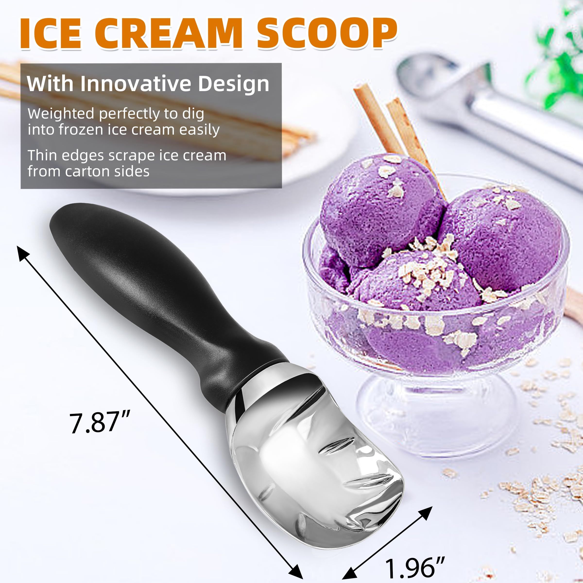 Ice Cream Scoop with Comfortable Grip Handle view 2