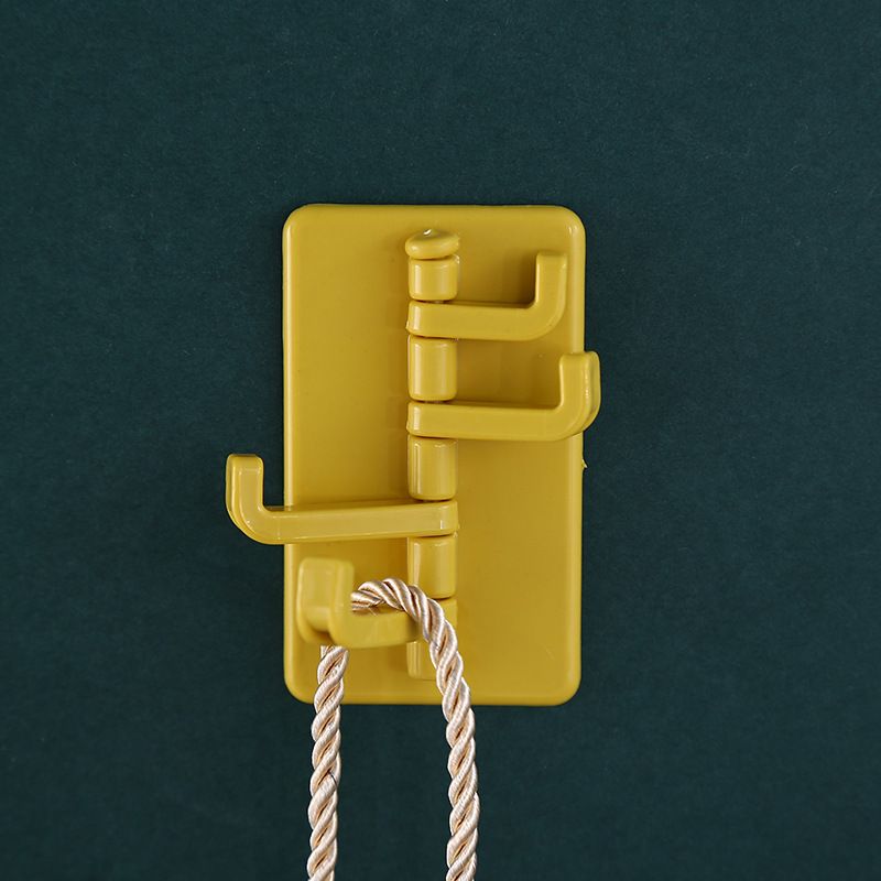 3pcs Colorful Rotating Sticky Wall Hooks for Kitchen Bathroom Wall view 3