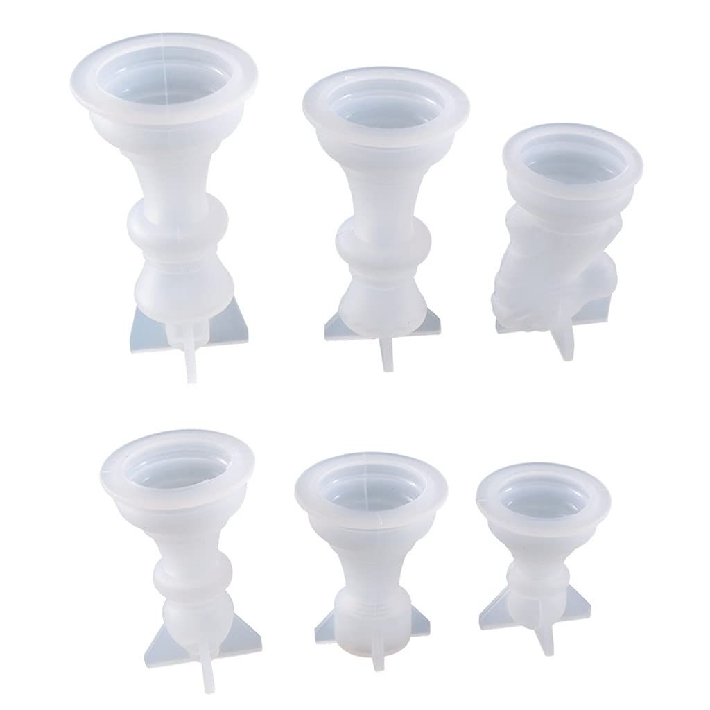 6PCS Chess Resin Molds Set 3D International Chess Piece Silicone Molds for view 3
