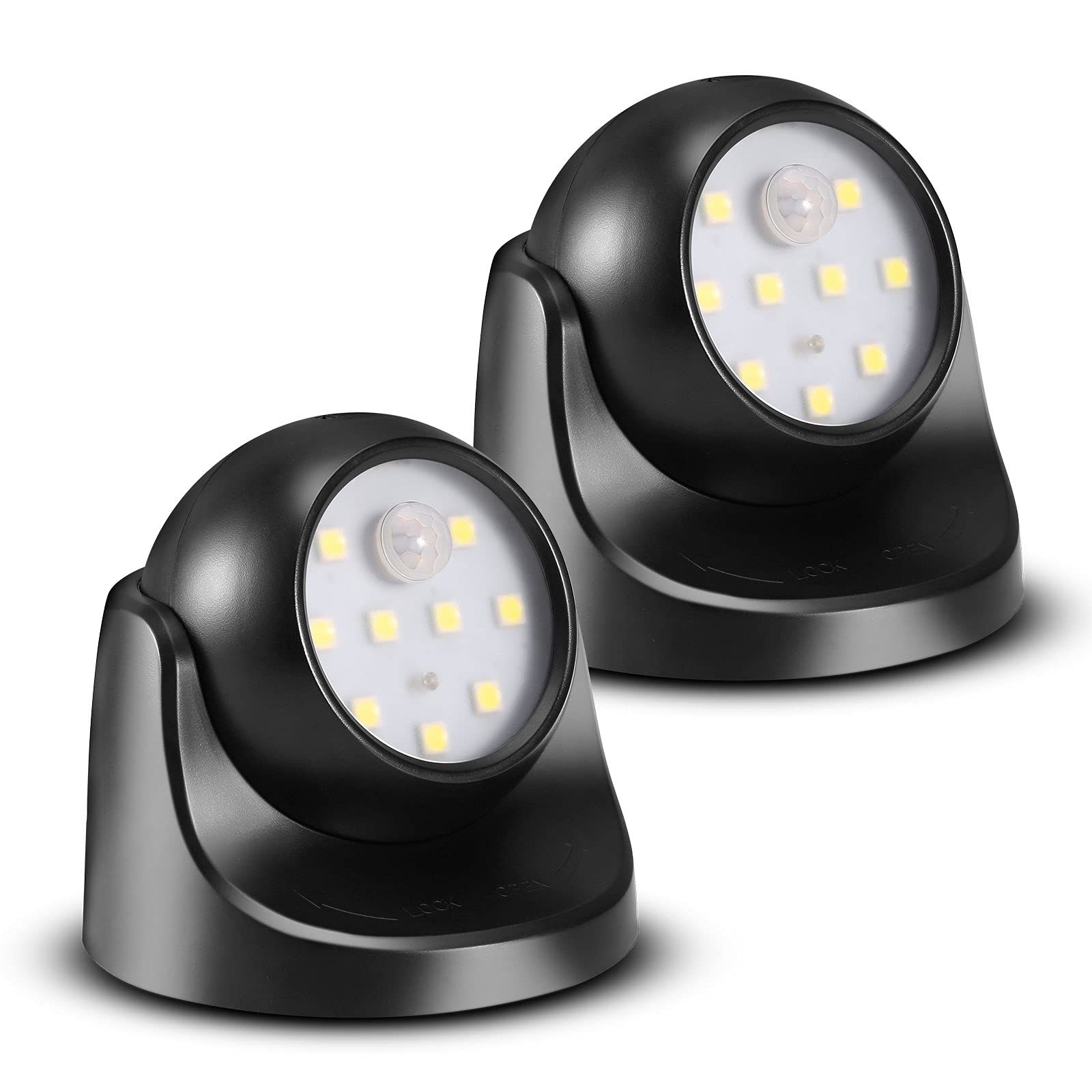 Battery Operated Motion Sensor Light Waterproof Wireless LED Battery Powered — image 1