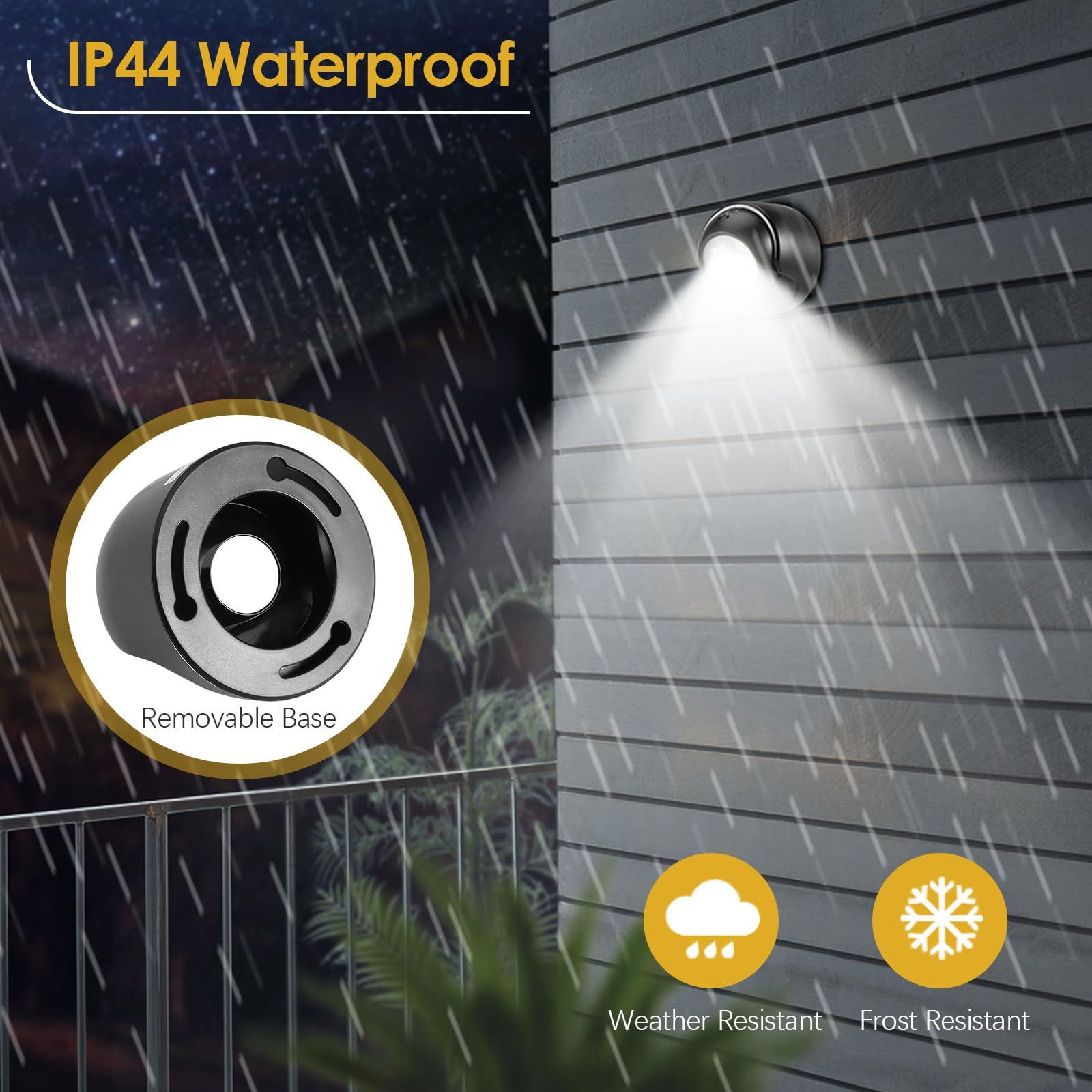 Battery Operated Motion Sensor Light Waterproof Wireless LED Battery Powered view 4