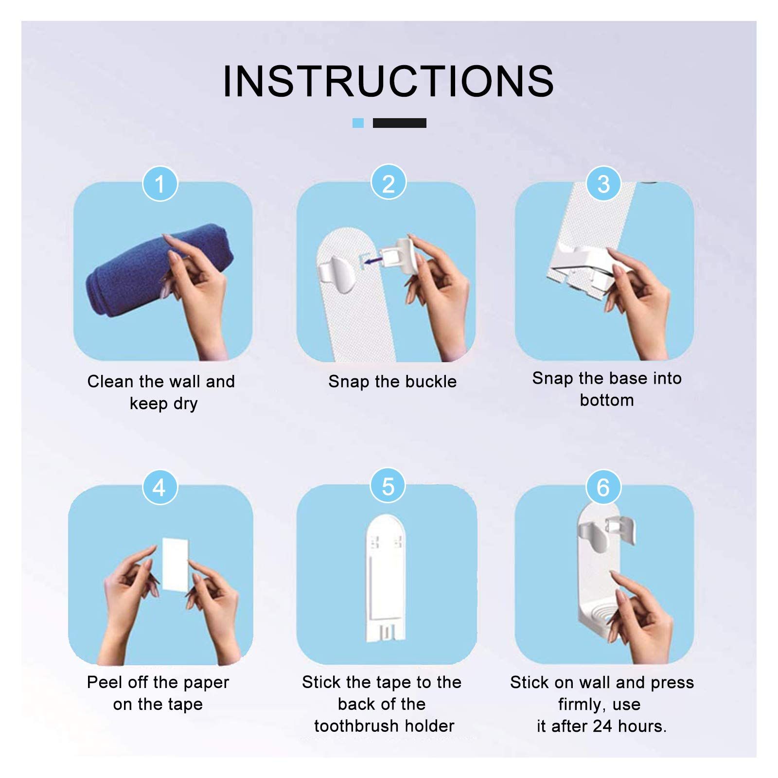Electric Toothbrush Holders for Bathroom view 3