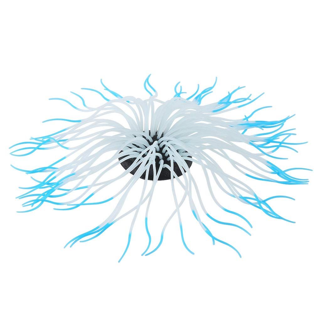 Simulation Silicone Luminous Sea Anemone Ornament Artificial Coral Plant view 4