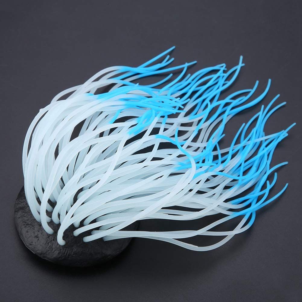 Simulation Silicone Luminous Sea Anemone Ornament Artificial Coral Plant view 5