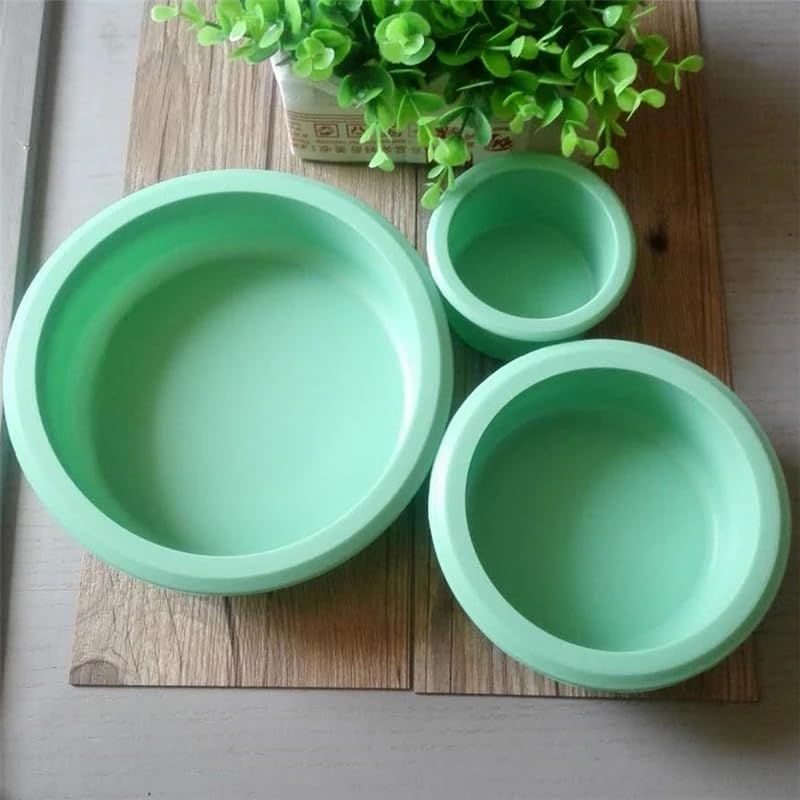 Round Cake Pan Set Silicone Cake Molds Baking Pans for 3 Tier Cake Layer Tin view 3
