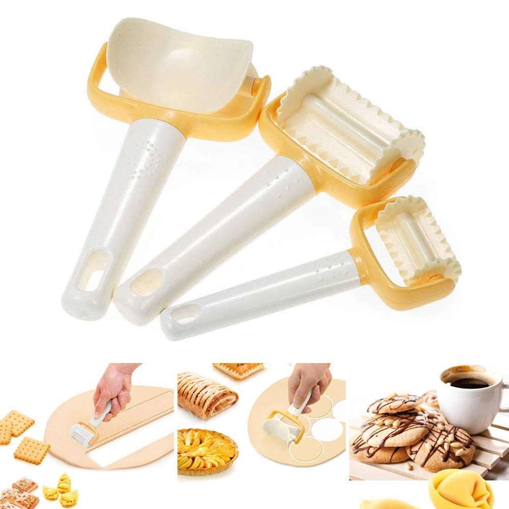 Rolling Cookies Cutter Biscuit Maker Dough Rolling Cutter for Cookie Dumpling view 4