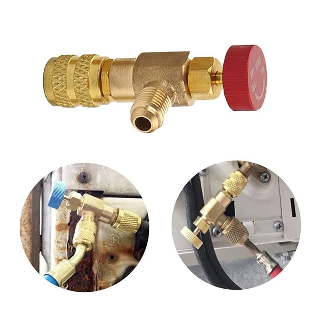 2PCS R410A Refrigerant Safety Valve Female Safety Adapter Air Conditioning view 2
