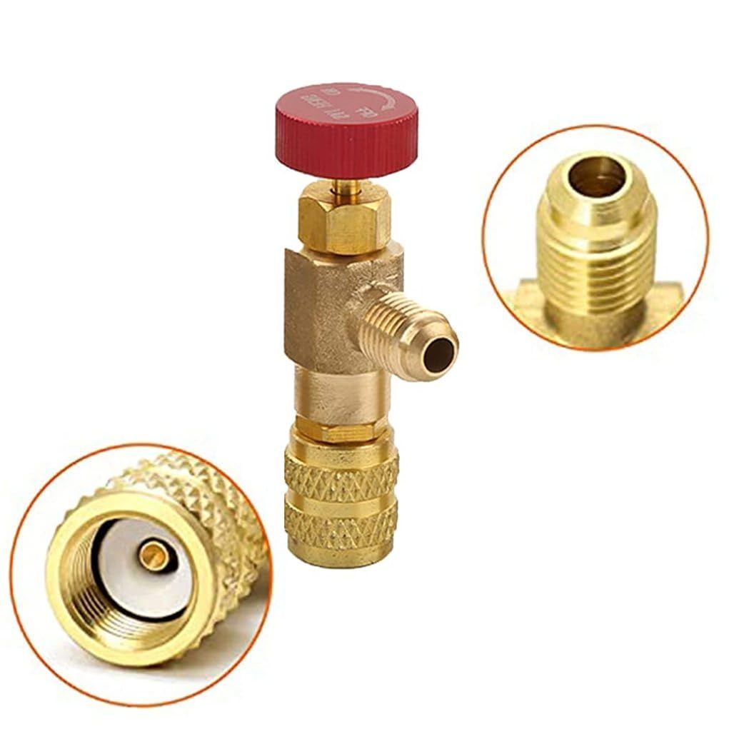 2PCS R410A Refrigerant Safety Valve Female Safety Adapter Air Conditioning view 5